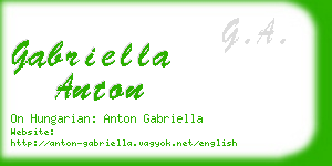 gabriella anton business card